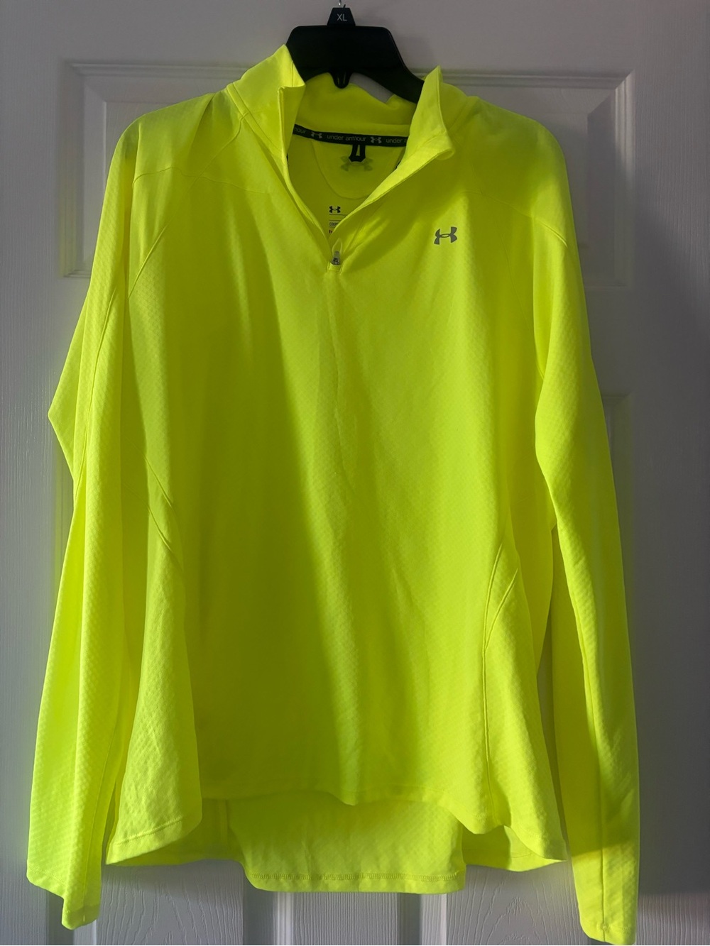 Under Armour Women's Neon Yellow Quarter-Zip Performance Pullover